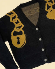 Lock and key cropped cardigan