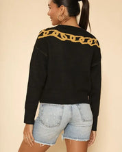 Lock and key cropped cardigan