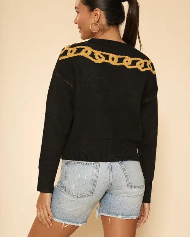 Lock and key cropped cardigan