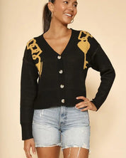 Lock and key cropped cardigan