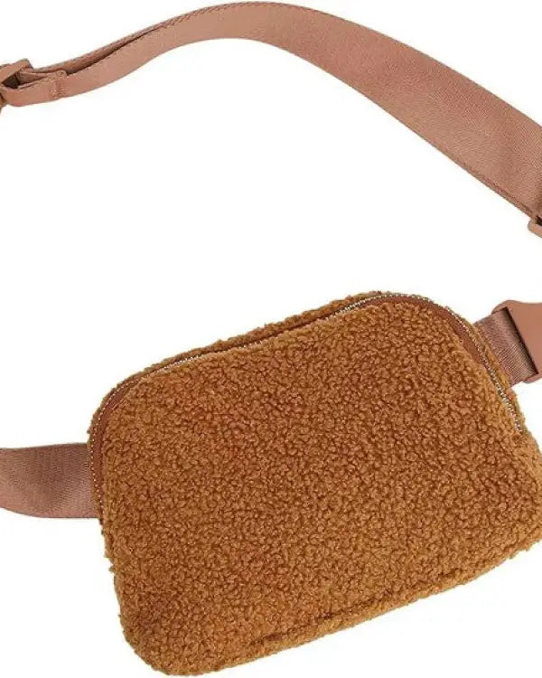 Lola Boucle Sherpa Sling/Belt Bag