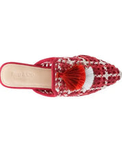 London Rag MARIANA WOVEN FLAT MULES WITH TASSELS