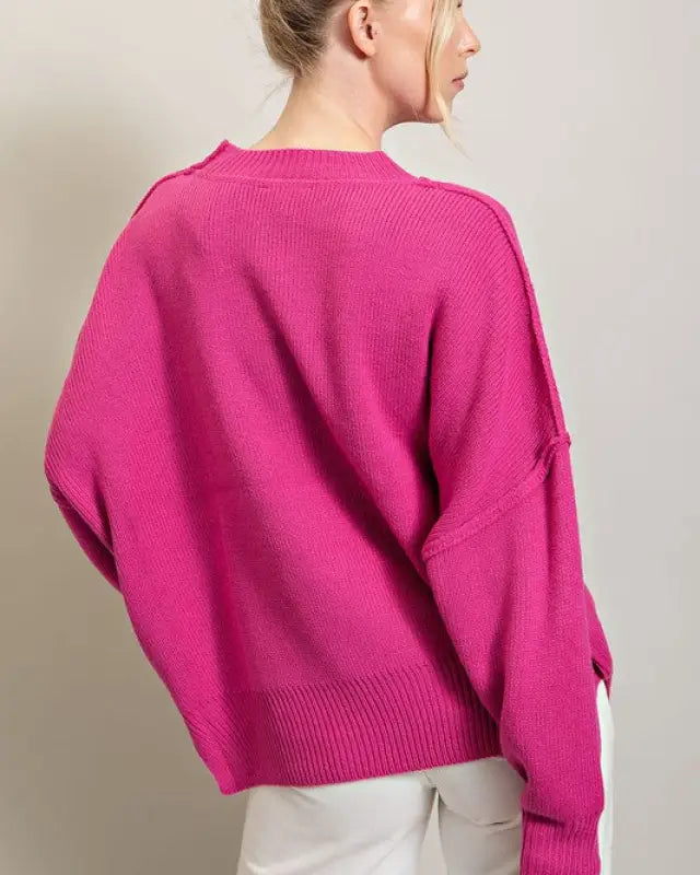 Long Sleeve Ribbed Sweater