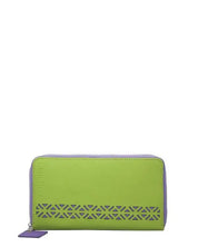 Lotus Leather Wallet - Green / OS