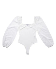 LS shirring sleeve bodysuit