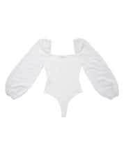 LS shirring sleeve bodysuit