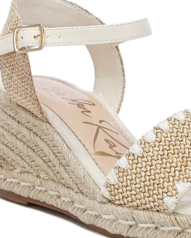 Lucas Raffia Wedge Heel Espadrilles