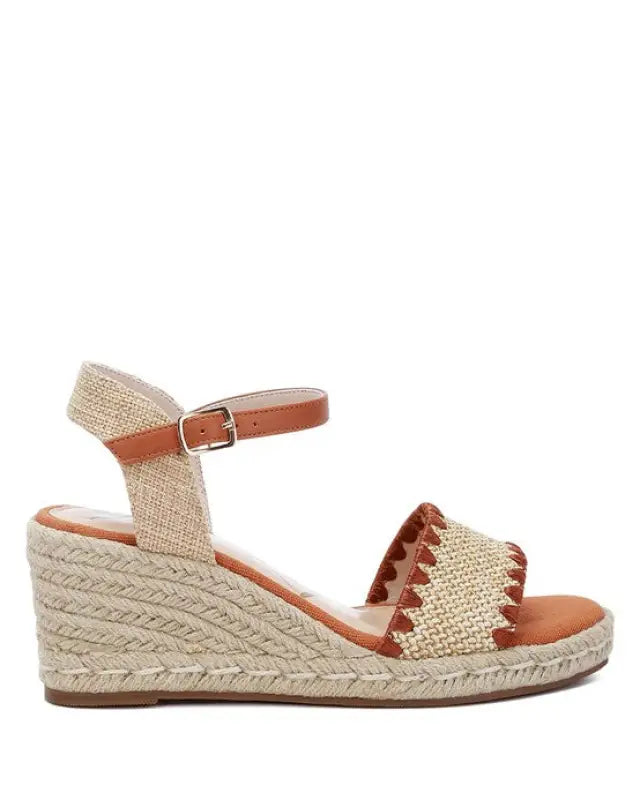 Lucas Raffia Wedge Heel Espadrilles