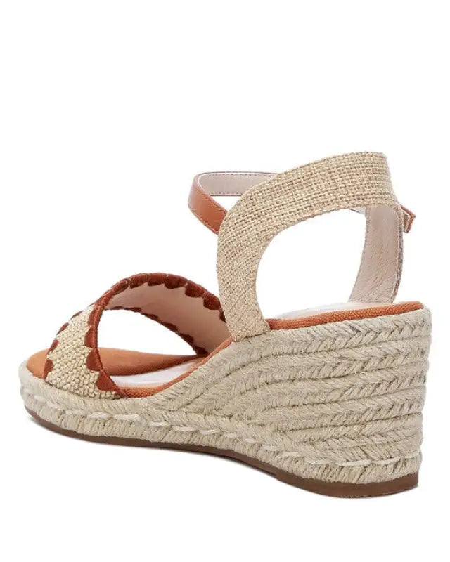 Lucas Raffia Wedge Heel Espadrilles