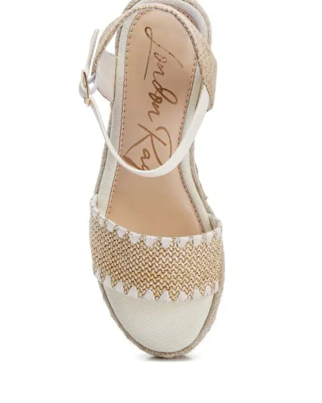 Lucas Raffia Wedge Heel Espadrilles