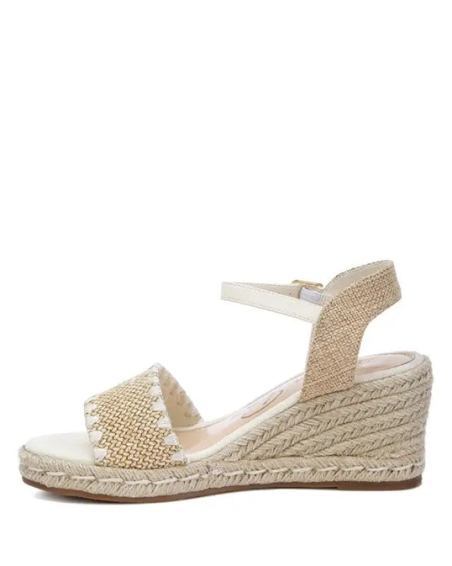 Lucas Raffia Wedge Heel Espadrilles