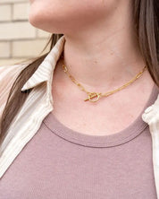 Luxe Paperclip Chain 20in - Gold / OneSize