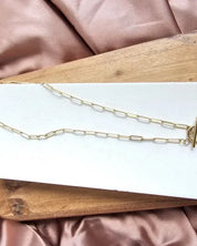 Luxe Paperclip Chain 20in - Gold / OneSize