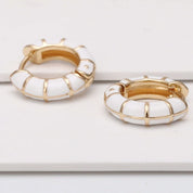 Madison Earrings - White / OS