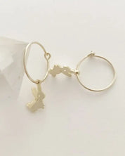 Magic Charm Bunny Hoops