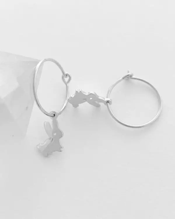 Magic Charm Bunny Hoops