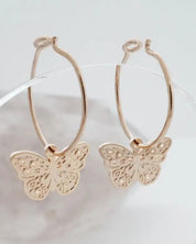 Magic Charm Butterfly Hoops