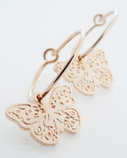 Magic Charm Butterfly Hoops