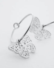 Magic Charm Butterfly Hoops