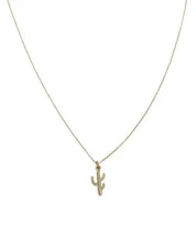 Magic Charm Cactus Necklace - Gold / One Size