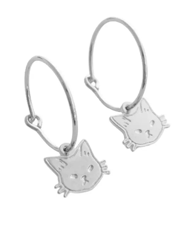 Magic Charm Cat Hoops