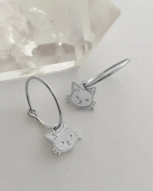 Magic Charm Cat Hoops