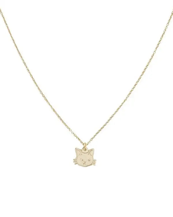 Magic Charm Cat Necklace - Gold / One Size