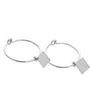 Magic Charm Diamond Hoops