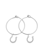 Magic Charm Horseshoe Hoops