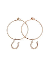 Magic Charm Horseshoe Hoops