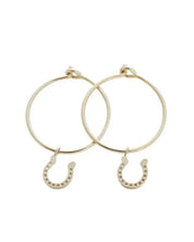 Magic Charm Horseshoe Hoops