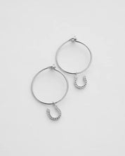 Magic Charm Horseshoe Hoops