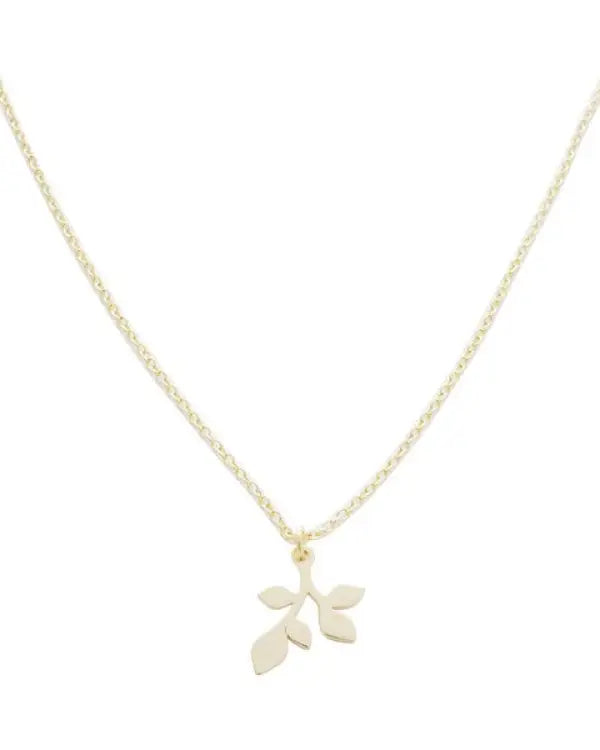 Magic Charm Leaf Necklace - Gold / One Size