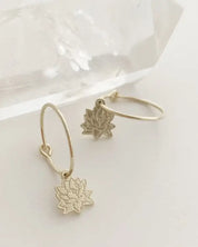 Magic Charm Lotus Hoops