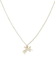 Magic Charm Pegasus Necklace - Gold / One Size