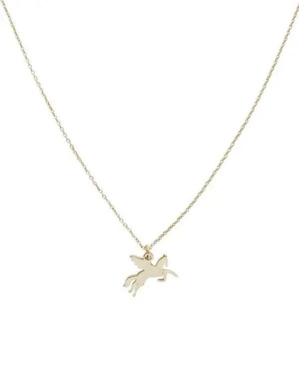 Magic Charm Pegasus Necklace - Gold / One Size