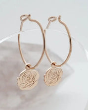 Magic Charm Rose Hoops