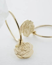 Magic Charm Rose Hoops