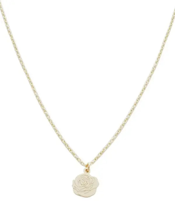 Magic Charm Rose Necklace - Gold / One Size