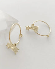 Magic Charm Shooting Star Hoops