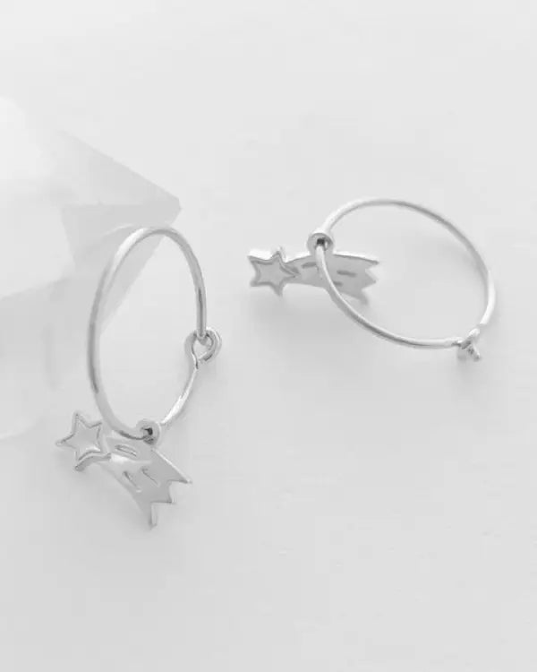 Magic Charm Shooting Star Hoops