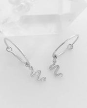 Magic Charm Snake Hoops