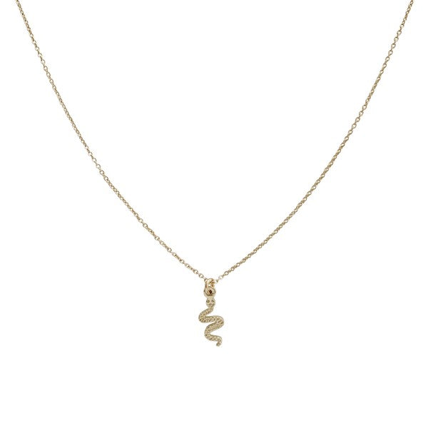 Magic Charm Snake Necklace - Gold / One Size