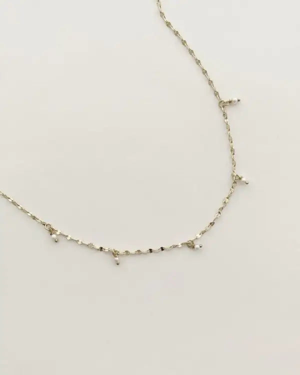 Margo Pearl Drop Necklace - Gold / One Size