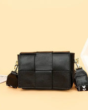 Margot Foldover Leather Crossbody - Black / OneSize