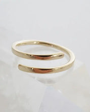 Marigold Wrap Around Ring - Smooth Gold / One Size