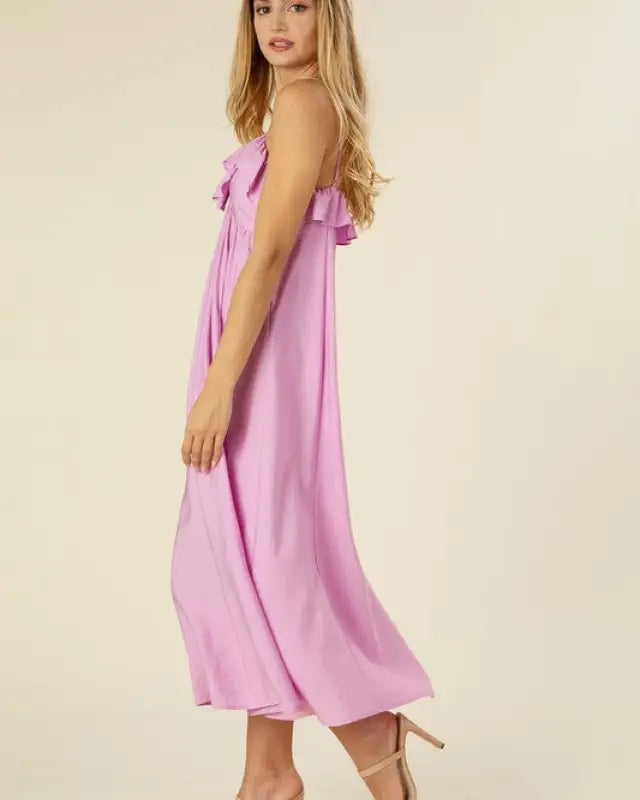 Maxi Dress With Ruffles