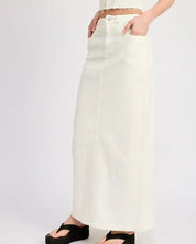 MAXI PENCIL SKIRT WITH BACK SLIT