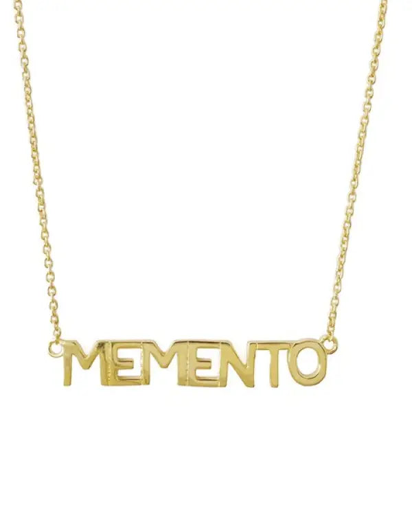 MEMENTO Nameplate Necklace - Sale