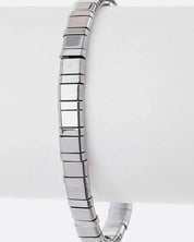 Metal Nugget Iconic Stretch Bracelet - Silver / O/S